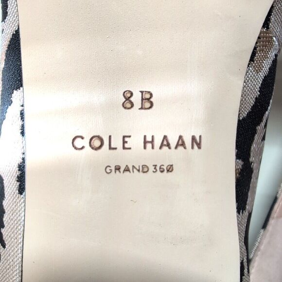 Cole Haan Vivian Leopard Print Loafer Pointed Toe Low Heel Womens 8B - Picture 6 of 6